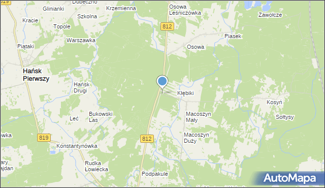 mapa Leśniczówka Macoszyn, Leśniczówka Macoszyn na mapie Targeo